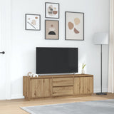 TV Cabinet with LED Lights Artisan Oak 160.5x41x50 cm 3328434