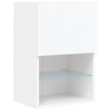 4 Piece TV Wall Units with LED White Engineered Wood 3216640