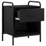 Bedside Cabinet 2 pcs Black Oak 40 x 30 x 50 cm Engineered Wood 8013495