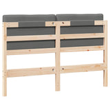 Upholstered Headboard Brown and Light Grey 150 cm 880173