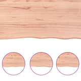 Bathroom Countertop Light Brown 100x30xcm Treated Solid Wood 3156127