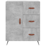 Highboard Concrete Grey 69.5x34x180 cm Engineered Wood 3195879