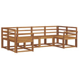 Outdoor Sofa Set 6 pcs Natural Solid Acacia Wood 3366882