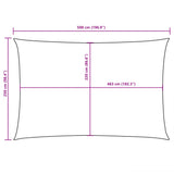Sunshade Sail Oxford Fabric Rectangular 2.5x5 m Beige 135154