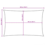 ZNTS Sunshade Sail Oxford Fabric Rectangular 2.5x5 m Terracotta 135374