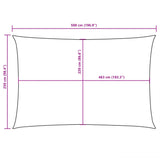 ZNTS Sunshade Sail Oxford Fabric Rectangular 2.5x5 m Terracotta 135374