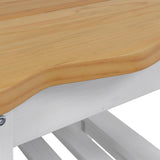 Side Table EKAI White 50 x 50 x 45.5 cm Solid Pine Wood 42037022