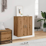 ZNTS Shoe Cabinet Artisan Oak 60x35x70 cm Engineered Wood 856697