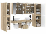 Bathroom Furniture Set 6 pcs Sonoma Oak 3407177