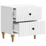 Bedside Cabinet 2 pcs White 43 x 34.5 x 48 cm Engineered Wood 894066