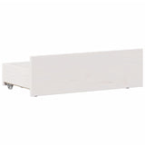Bed Frame without Mattress with Headboard White 90x200 cm Solid Wood Pine 3308775