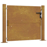 Garden Gate 100x100 cm Corten Steel 153203