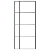 151682 Sliding Door ESG Glass and Aluminium 90x205 cm Black
