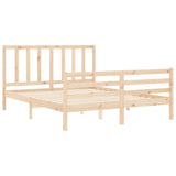 Bed Frame without Mattress 160x200 cm Solid Wood Pine 3193866