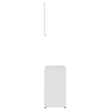 4 Piece Bathroom Furniture Set White Engineered Wood 3056889