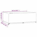 Garden Furniture Covers 2 pcs 12 Eyelets 240x180x80 cm Rectangular 3155356