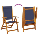 5 Piece Garden Dining Set Solid Wood Acacia and Textilene 3279308