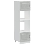 Oven Cabinets 2 pcs Kalmar Concrete Grey Engineered Wood 3315035