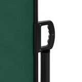 ZNTS Retractable Side Awning Dark Green 180x1200 cm 4004845