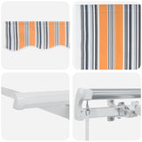 Retractable Awning Multicolour 350 x 200 cm Fabric 3329699