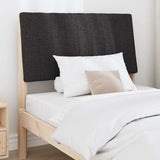 Upholstered Headboard Black 90 cm Solid Pine Wood 879416