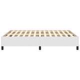 Bed Frame without Mattress White 135x190 cm Double Double Faux Leather 349875
