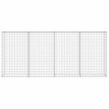 Gabion Wall with Covers Galvanised Steel 200x20x85 cm 143580