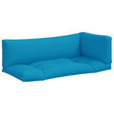 Pallet Cushions 3 pcs Light Blue Fabric 360948