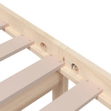 Bed Frame without Mattress Solid Wood 90x190 cm Single Single 814849