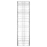 Gabion Basket Posts 2 pcs 50x50x180 cm Iron 151273