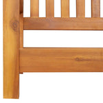 Garden Swing Bench Brown 119 x 35 x 47cm Solid Acacia wood 4105521