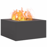 Fire Pit Black 80 x 80 x 40 cm Steel 858920