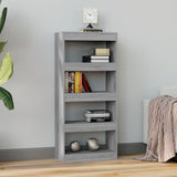 Book Cabinet/Room Divider Grey Sonoma 60x30x135 cm Engineered Wood 813606