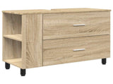 Bathroom Vanity Unit Sonoma Oak 80 x 35 x 60 cm Engineered Wood 889387
