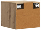 Wall-Mounted Bedside Cabinet 2 pcs Artisan Oak Engineered Wood 897974