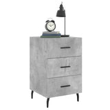 Bedside Cabinet Concrete Grey 40x40x66 cm Engineered Wood 827680