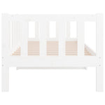 ZNTS Day Bed without Mattress White 90x190cm Solid Wood Pine 814645