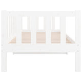 ZNTS Day Bed without Mattress White 90x190cm Solid Wood Pine 814645