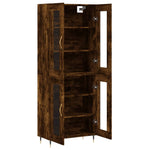 Highboard Smoked Oak 69.5x34x180 cm Engineered Wood 3198262
