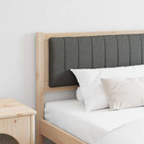 Upholstered Headboard Brown 200 cm Solid Pine Wood 879045