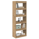 Book Cabinet Artisan oak 60 x 30 x 166 cm Engineered wood 880460