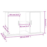 Aquarium Stand Grey Sonoma 101x41x58 cm Engineered Wood 833613