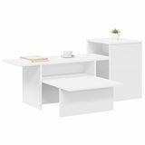 Console Table White 91.5 x 35 x 38.5 cm Engineered Wood 891160