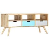 TV Cabinet 110x35x48 cm Solid Mango Wood 286484