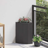 Corner Planter Black 30 x 30 x 50 cm Steel 883675