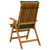 Reclining Garden Chairs 6 pcs Natural Solid Acacia Wood 3434475