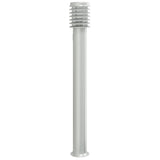 Outdoor Floor Lamps with Outlet 3pcs Silver 110cm Stainless Steel 4006376