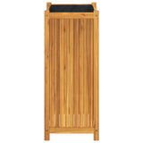 Garden Planter with Liner 42x42x100 cm Solid Wood Acacia 366438