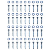 L-shaped Ground Anchors 12 pcs Galvanised Steel 5x5x50 cm 142302
