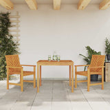 Garden Dining Set 3 pcs Brown 90 x 90 x 74 cm Solid acacia wood 3154104